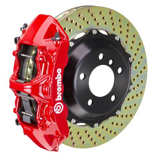 Subaru STI 4-Piston/2-Piston RED Brembo Brake Kit 