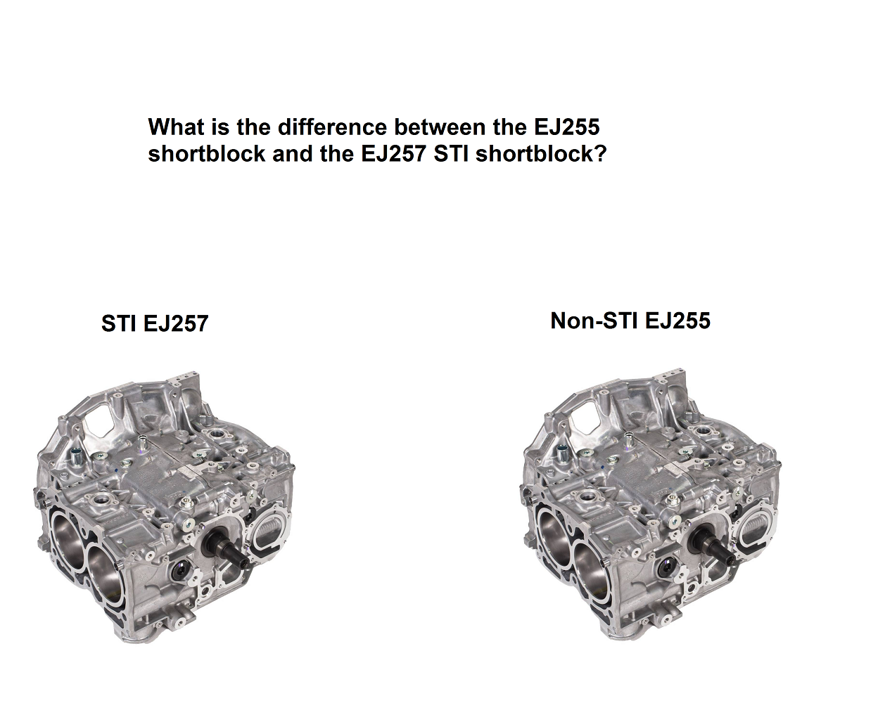 EJ257 Vs. EJ255