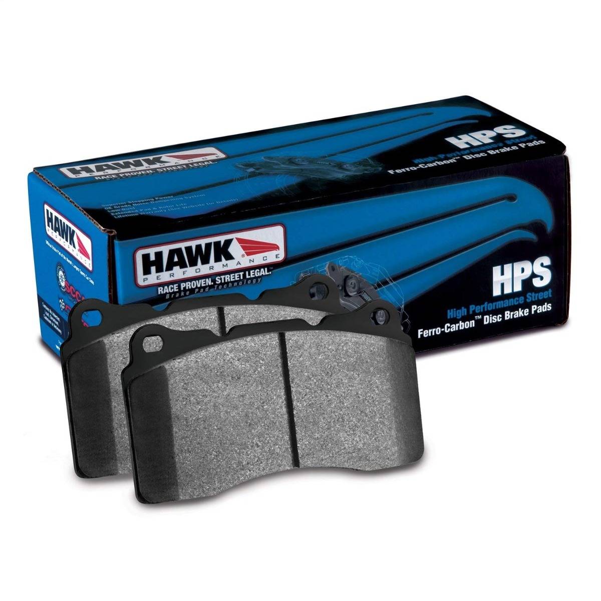 Hawk Performance Race Rear Brake Pads | Mazda 6 (2003–2005) / RX-7 (1984–1995) (HB158W.515) main image 1