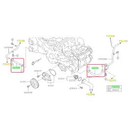 Subaru OEM Complete Coolant Hose Kit (15-19 WRX - CVT)