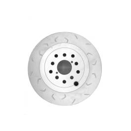 FactionFab Rear Slotted Rotor V2 - Dual Drilled 5×100/5x114.3 (18-21 STI)