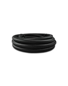Vibrant Black Nylon Braided Flex Hose -6AN 10Ft Roll