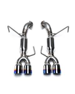 ETS Axle-Back Resonated Exhaust - Blue Tips (2022+ WRX)