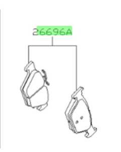 Subaru OEM Rear Brake Pads (15-21 WRX w/ Eyesight, 18-23 Crosstrek, 19-25 Forester)