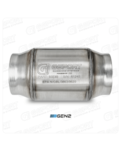 G-Sport GESI Catalytic Converter Gen2 - EPA Compliant - 3.0" Inlet/Outlet