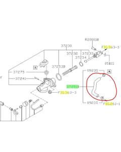 Subaru OEM Brake Master to Clutch Master Hose (15-21 STI)