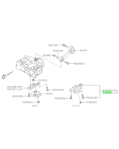 Subaru OEM LH Motor Mount - 41022FJ020