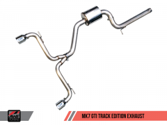 AWE Tuning Track Exhaust - Diamond Black Tips (MK7 GTI)