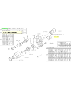 Subaru OEM Roller Bearing - 806222060