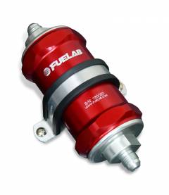 Fuelab 818 In-Line Fuel Filter (-10AN In/Out, 6 Micron)