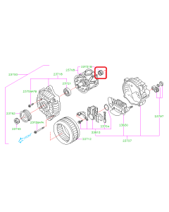 Subaru OEM Alternator Bearing, B