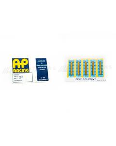 AP Racing Caliper Temperature Strips 300-500°F