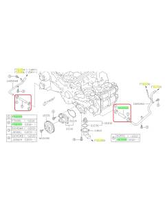 Subaru OEM Complete Coolant Hose Kit (15-16 Impreza - CVT)