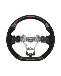 FactionFab Steering Wheel - Carbon and Suede (15-21 WRX/STI)