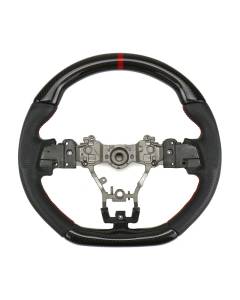 FactionFab Steering Wheel - Carbon and Leather (15-21 WRX/STI)