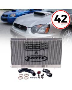 IAG Triple Pass Street Series 42mm Radiator (02-07 WRX, 04-07 STI)