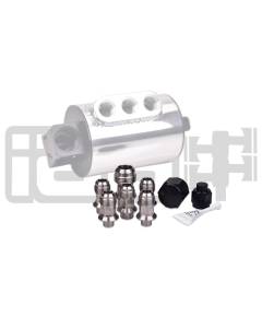IAG Stainless Steel AN Breather Fitting Set (04+ STI, 05-14 WRX, 04-13 FXT, 05-09 LGT)