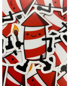 Morten Design Co - Looking for Trouble - Firework Sticker