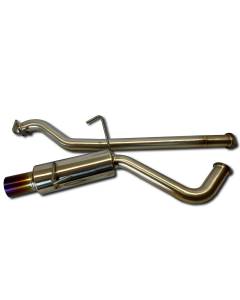 ETS Single Exit Titanium Catback Exhaust - Burned Tip (2022+ WRX)