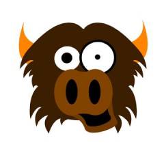 Rally Buffalo Sticker X 2