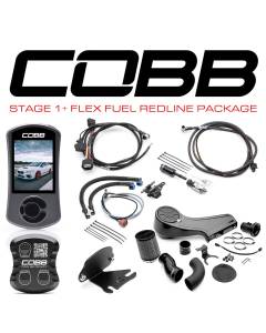 COBB Stage 1 + CAN Flex Fuel Redline Carbon Fiber Power Package - 6MT (15-17 WRX)