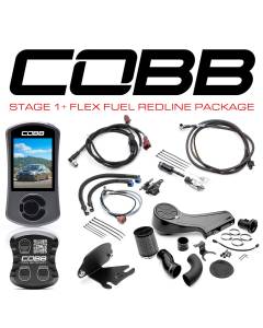 COBB Stage 1 + CAN Flex Fuel Redline Carbon Fiber Power Package - 6MT (18-21 WRX)