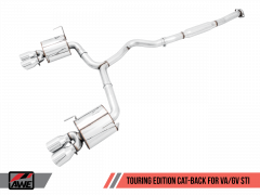 AWE Tuning Touring Exhuast - Diamond Black (11-21 WRX/STI)