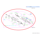 2011 - 2014 WRX Front Axle