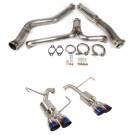 Nameless Catback Exhaust - 3.5" Neochrome Single Wall (15-21 WRX, 15-18 STI)