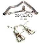 Nameless Catback Exhaust 4" Double Wall Tips (2022+ WRX)