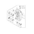 Subaru OEM 6-Pot Gold Brembo Brake Caliper - Front Left (2025 WRX TS)