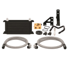Mishimoto Thermostatic Oil Cooler - Black (15-21 WRX)