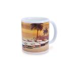 Tomei Mug White Z Car Sunset Huntington Beach