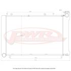 PWR 42mm Performance Crossflow Radiator (94-00 WRX/STI)