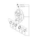 Subaru OEM 2-Pot Gold Brembo Brake Caliper - Rear Left (2025 WRX TS)