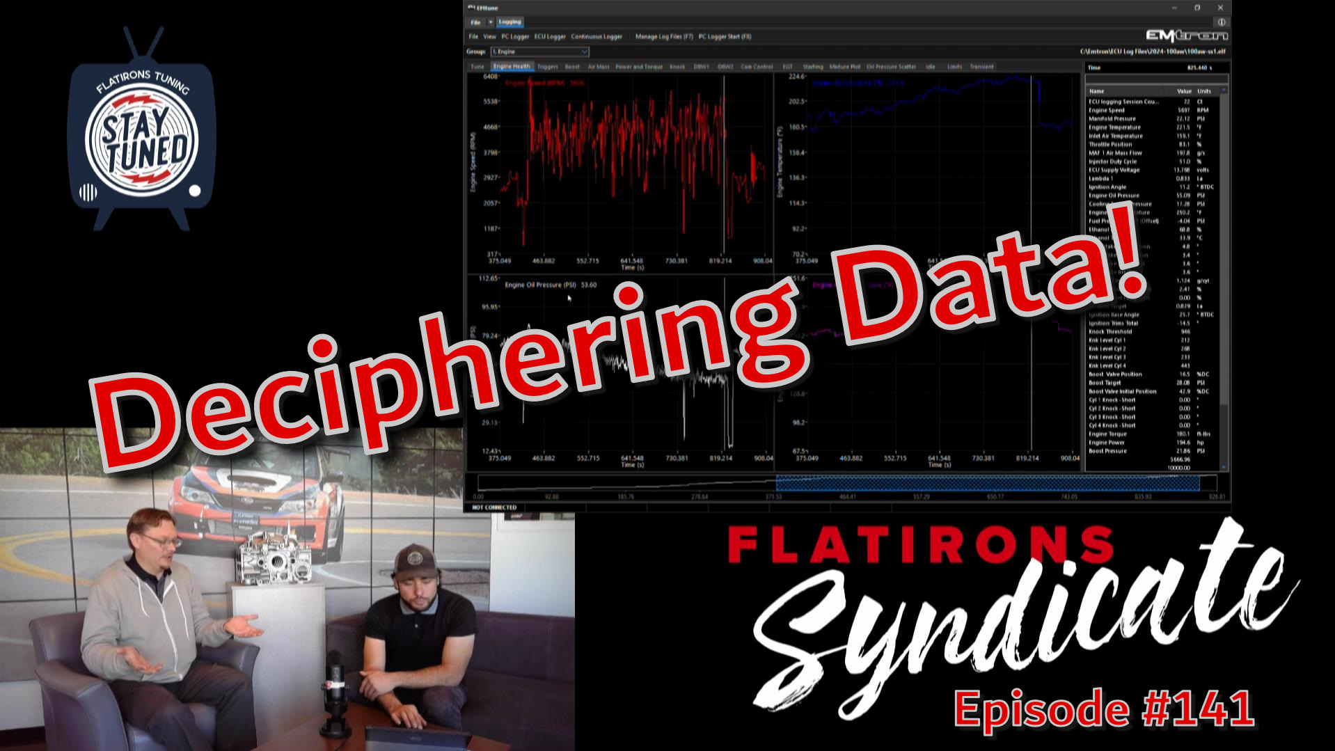 Deciphering Rally Car Data with Jeremy from Money Shift Rally - Emtron Standalone