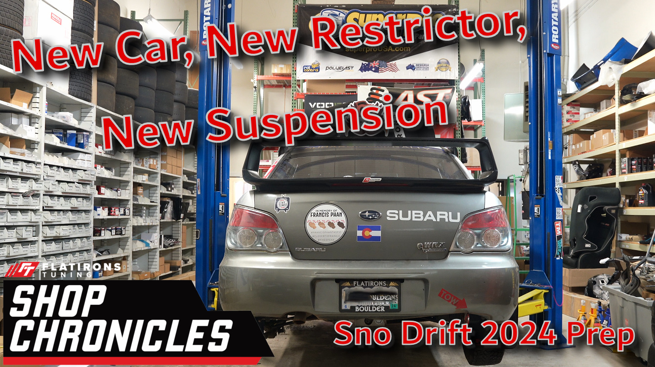 Prepping the New Rally Car with a New Restrictor and Suspension for Sno Drift 2024