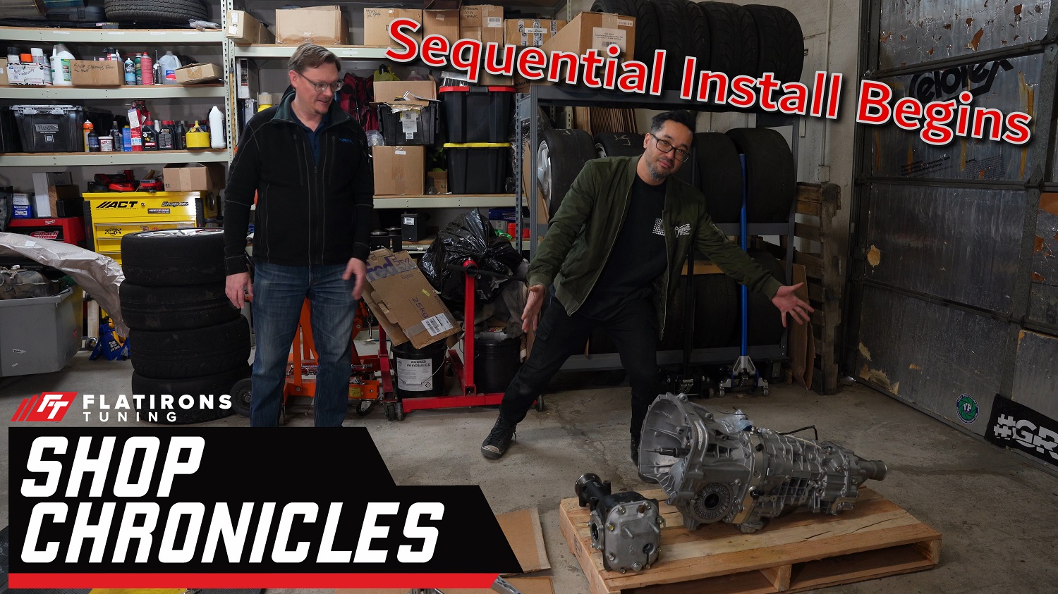 Sequential Transmission Install into our Pikes Peak Car begins!